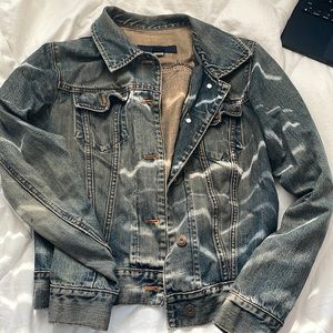 GAP distressed denim jacket- Small